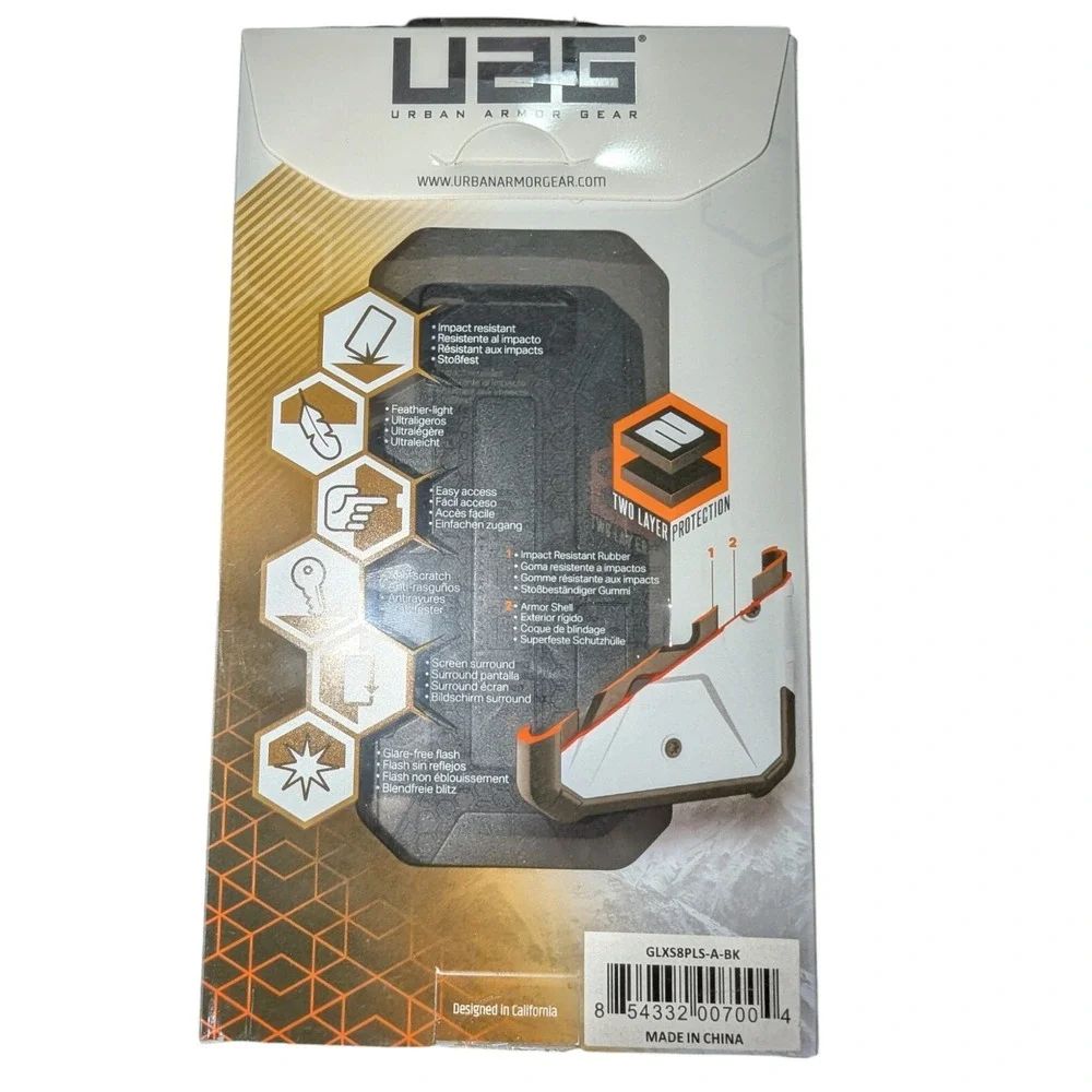 A5. UAG, Samsung Galaxy S8+ Phone Case Rugged Polycarbonate - PATHFINDER‎ Black